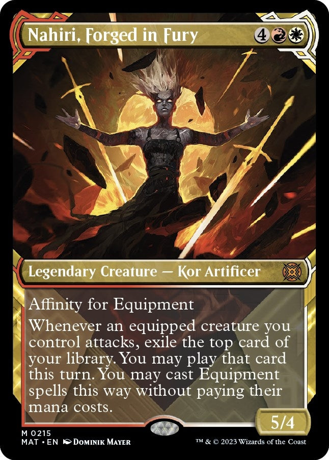 Nahiri Forged in Fury (Halo Foil) (215) [MAT] - MTG Single