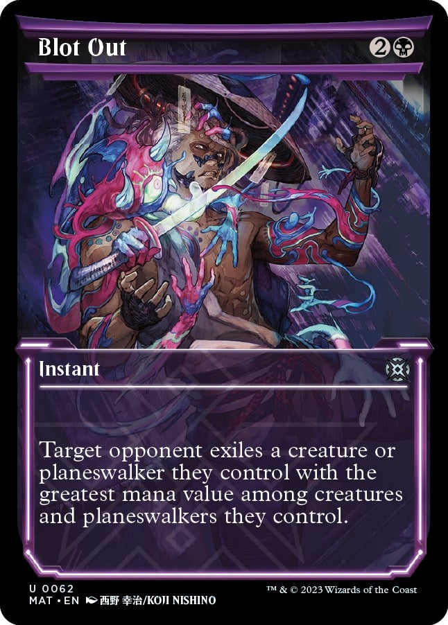 Blot Out (Showcase) (62) [MAT] - MTG Single