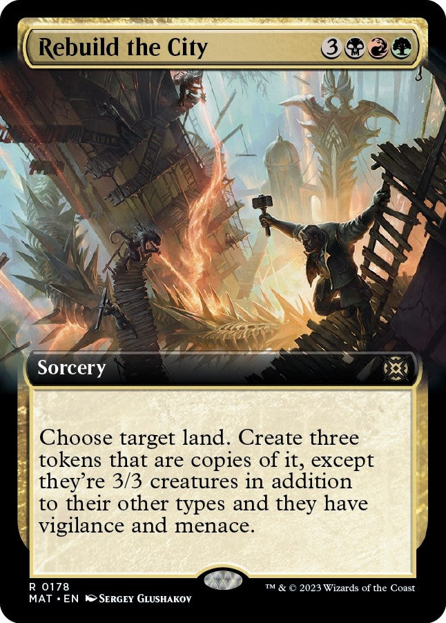 Rebuild the City (Extended Art) (178) [MAT] - MTG Single