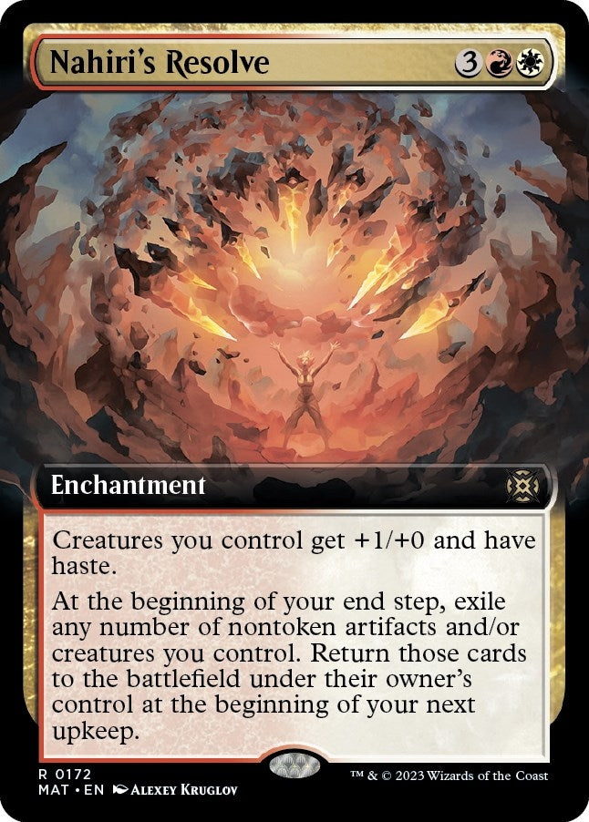 Nahiri’s Resolve (Extended Art) (172) [MAT] - MTG Single
