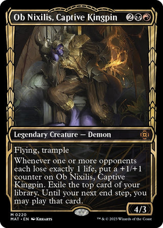 Ob Nixilis Captive Kingpin (Halo Foil) (220) [MAT] - MTG Single