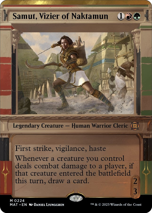 Samut Vizier of Naktamun (Halo Foil) (224) [MAT] - MTG Single
