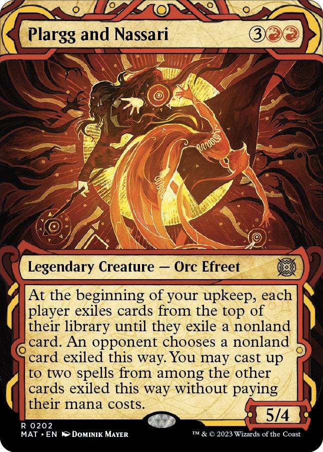Plargg and Nassari (Halo Foil) (202) [MAT] - MTG Single