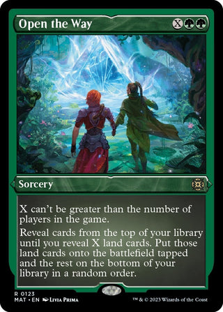 Open the Way (Foil Etched) (123) [MAT] - MTG Single