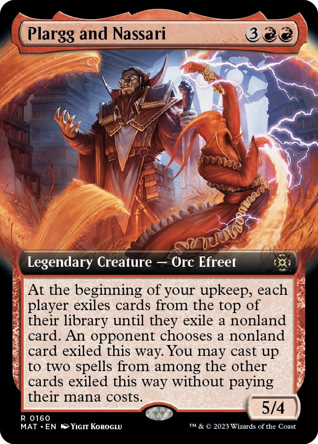 Plargg and Nassari (Extended Art) (160) [MAT] - MTG Single
