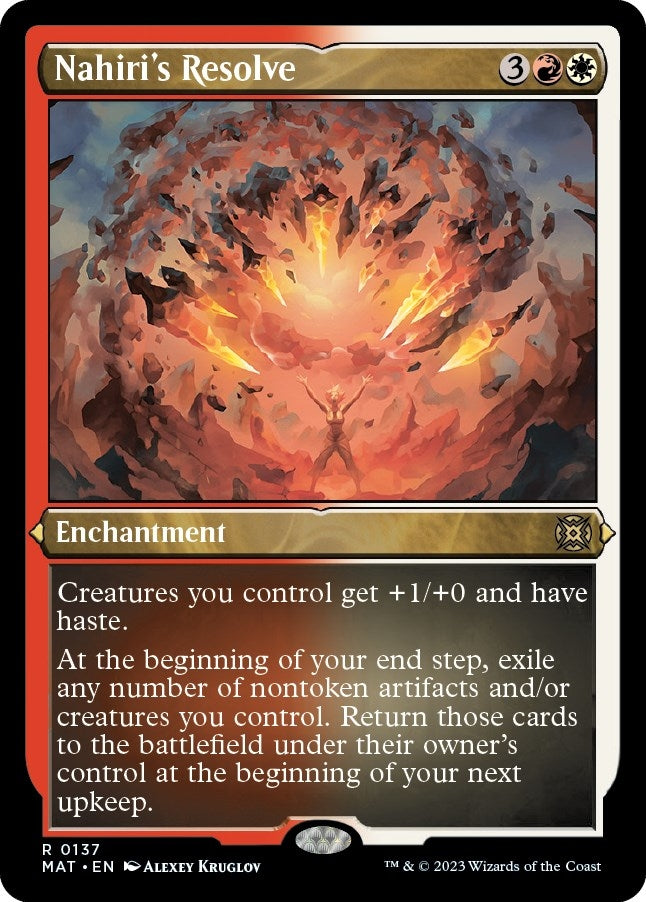 Nahiri’s Resolve (Foil Etched) (137) [MAT] - MTG Single