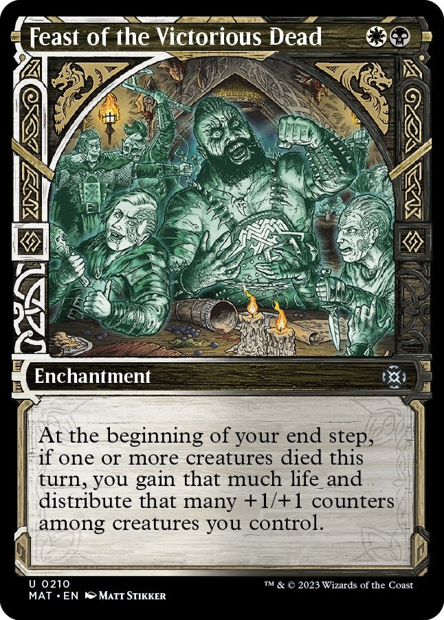 Feast of the Victorious Dead (Halo Foil) (210) [MAT] - MTG Single