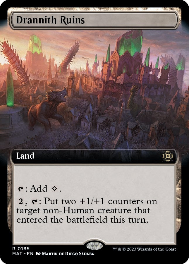 Drannith Ruins (Extended Art) (185) [MAT] - MTG Single