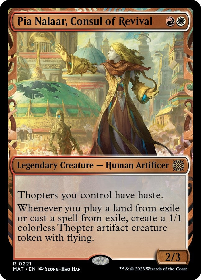 Pia Nalaar Consul of Revival (Halo Foil) (221) [MAT] - MTG Single