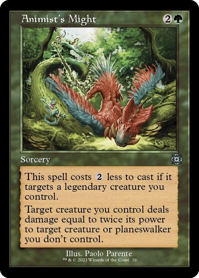 Animist’s Might (Retro Frame) (70) [MAT] - MTG Single