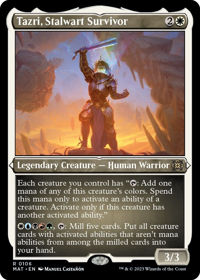 Tazri Stalwart Survivor (Foil Etched) (106) [MAT] - MTG Single