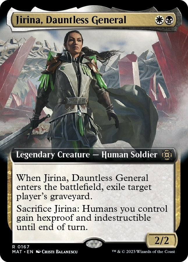 Jirina Dauntless General (Extended Art) (167) [MAT] - MTG Single