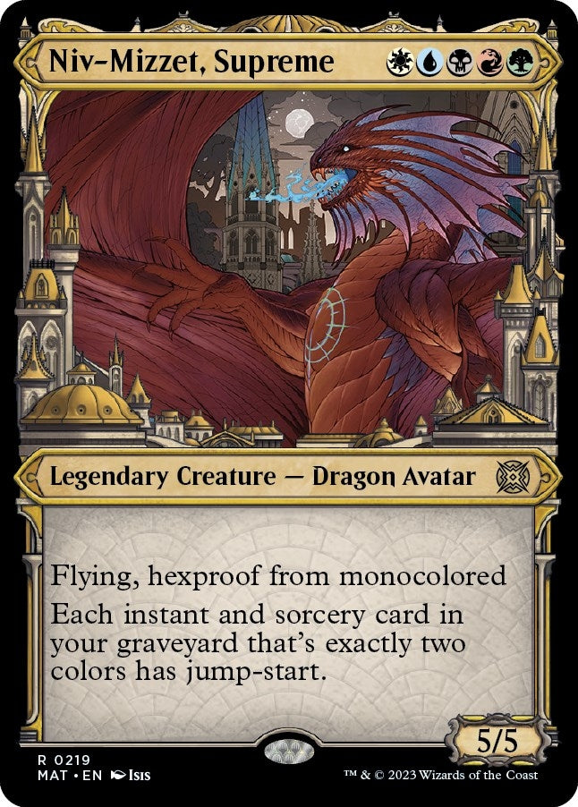 Niv-Mizzet Supreme (Halo Foil) (219) [MAT] - MTG Single