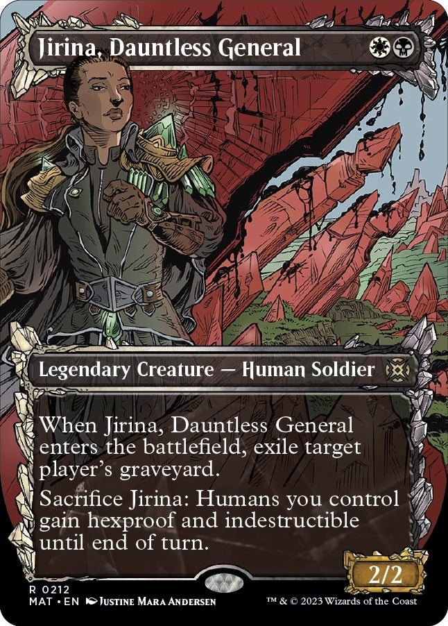 Jirina Dauntless General (Halo Foil) (212) [MAT] - MTG Single