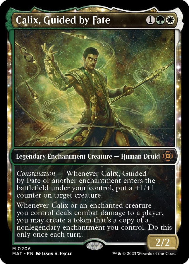 Calix Guided by Fate (Halo Foil) (206) [MAT] - MTG Single