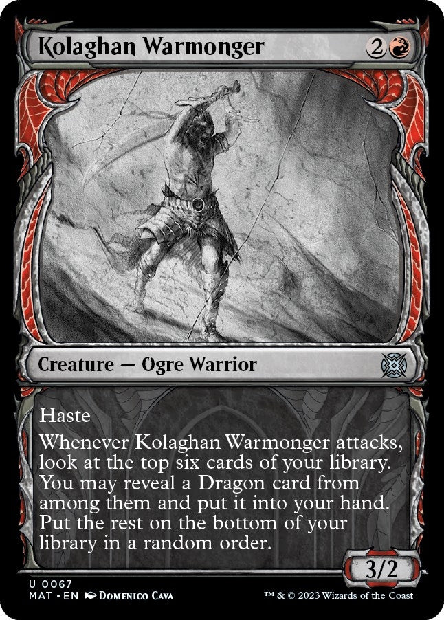 Kolaghan Warmonger (Showcase) (67) [MAT] - MTG Single