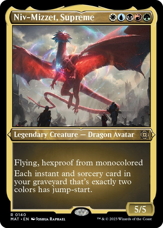 Niv-Mizzet Supreme (Foil Etched) (140) [MAT] - MTG Single