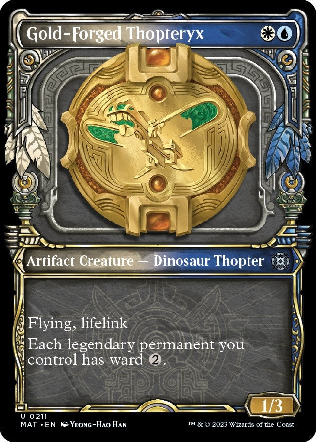 Gold-Forged Thopteryx (Halo Foil) (211) [MAT] - MTG Single