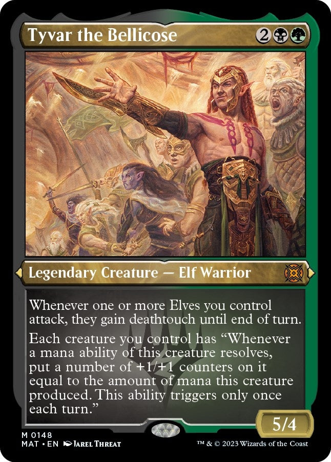 Tyvar the Bellicose (Foil Etched) (148) [MAT] - MTG Single
