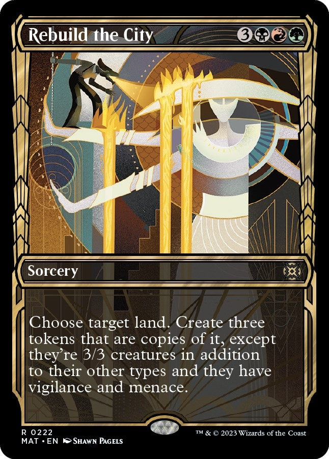 Rebuild the City (Halo Foil) (222) [MAT] - MTG Single