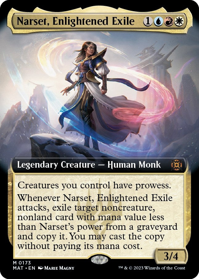 Narset Enlightened Exile (Extended Art) (173) [MAT] - MTG Single