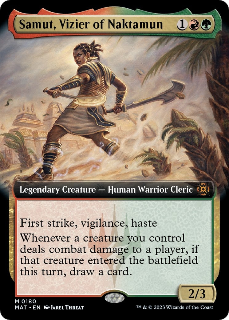 Samut Vizier of Naktamun (Extended Art) (180) [MAT] - MTG Single