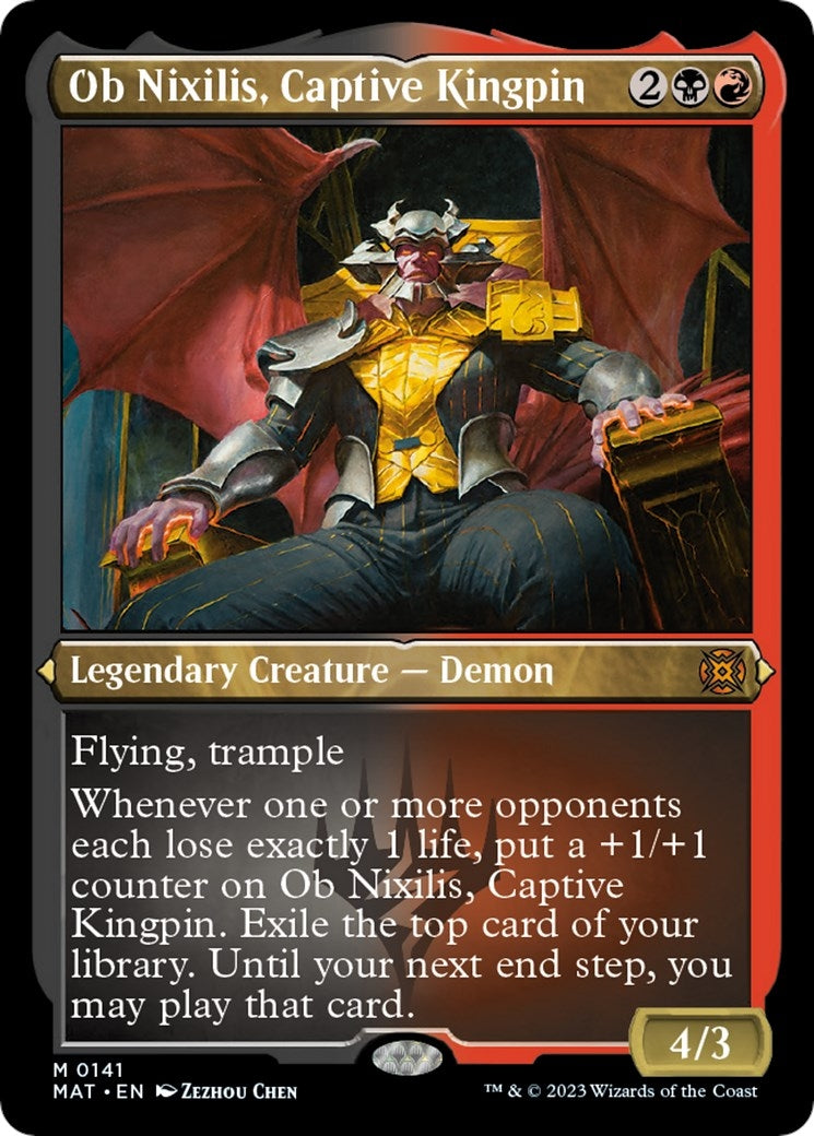 Ob Nixilis Captive Kingpin (Foil Etched) (141) [MAT] - MTG Single