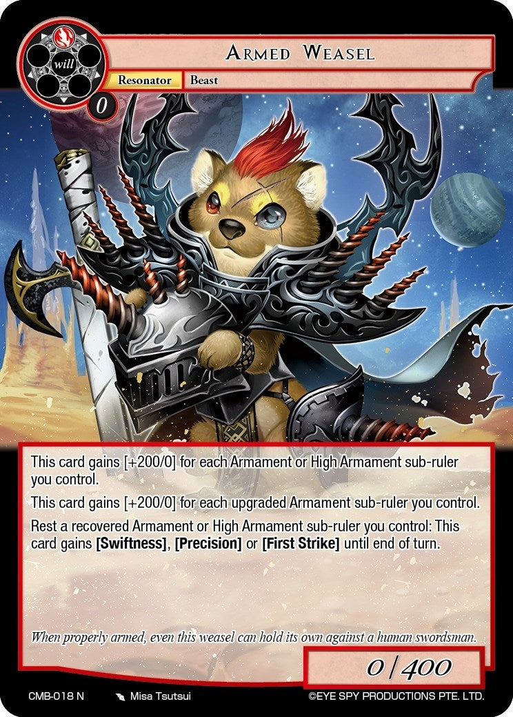 Armed Weasel (18) [CMB] - Force of Will Single