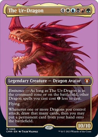 The Ur-Dragon (Textured Foil) (1065) [CMM] - MTG Single