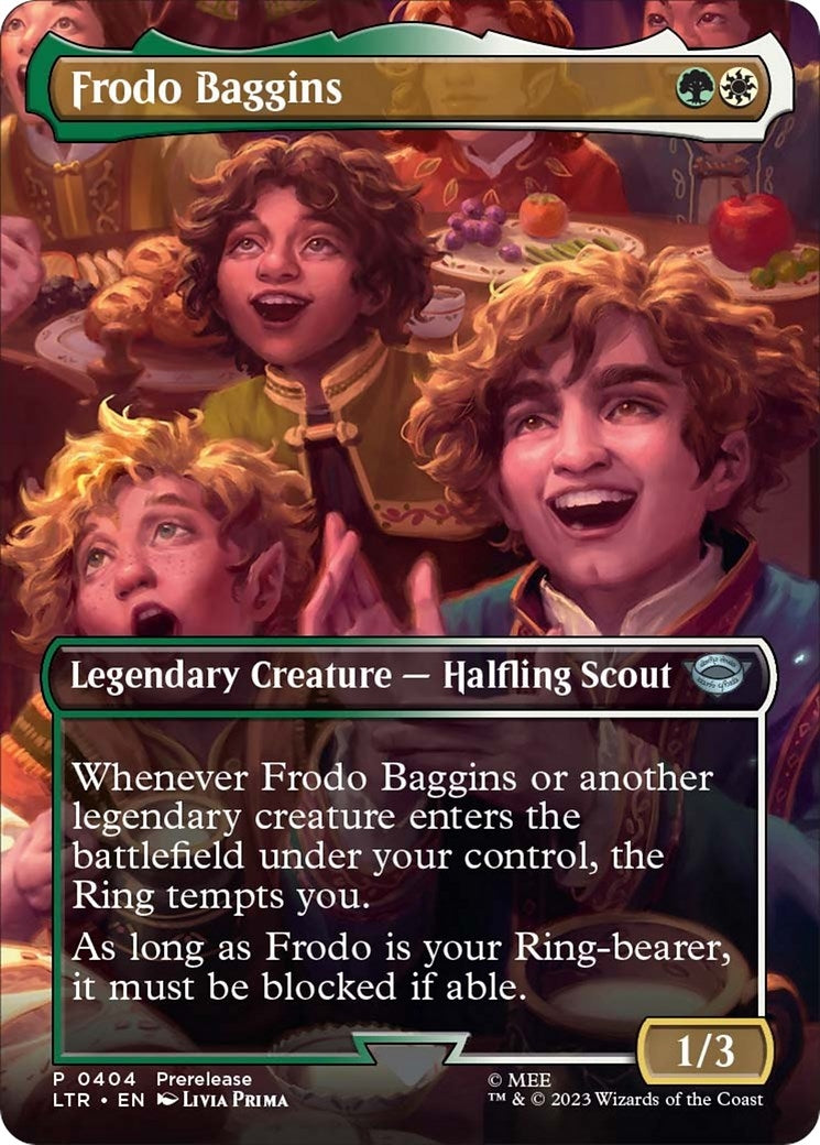 Frodo Baggins (Borderless) (404) [LTR] - MTG Single