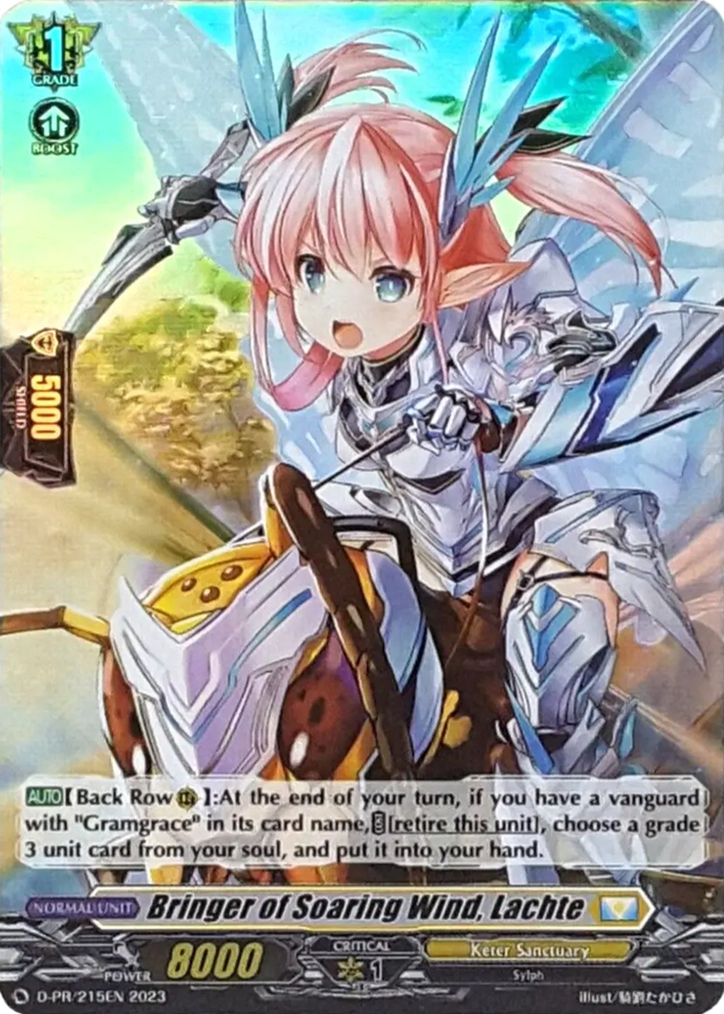 Bringer of Soaring Wind Lachte (Foil) (215) [D-PR] - Cardfight Vanguard Single