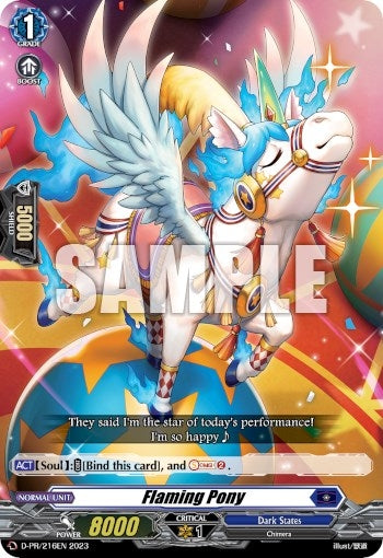 Flaming Pony (216) [D-PR] - Cardfight Vanguard Single