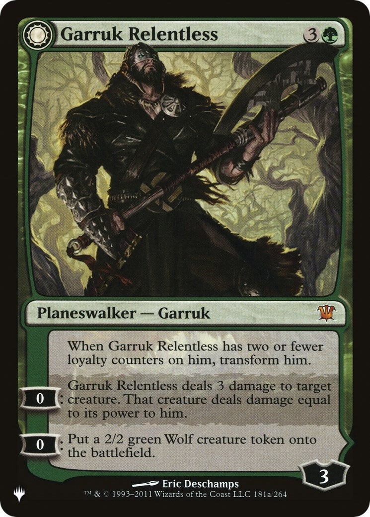 Garruk Relentless (181) [LIST] - MTG Single