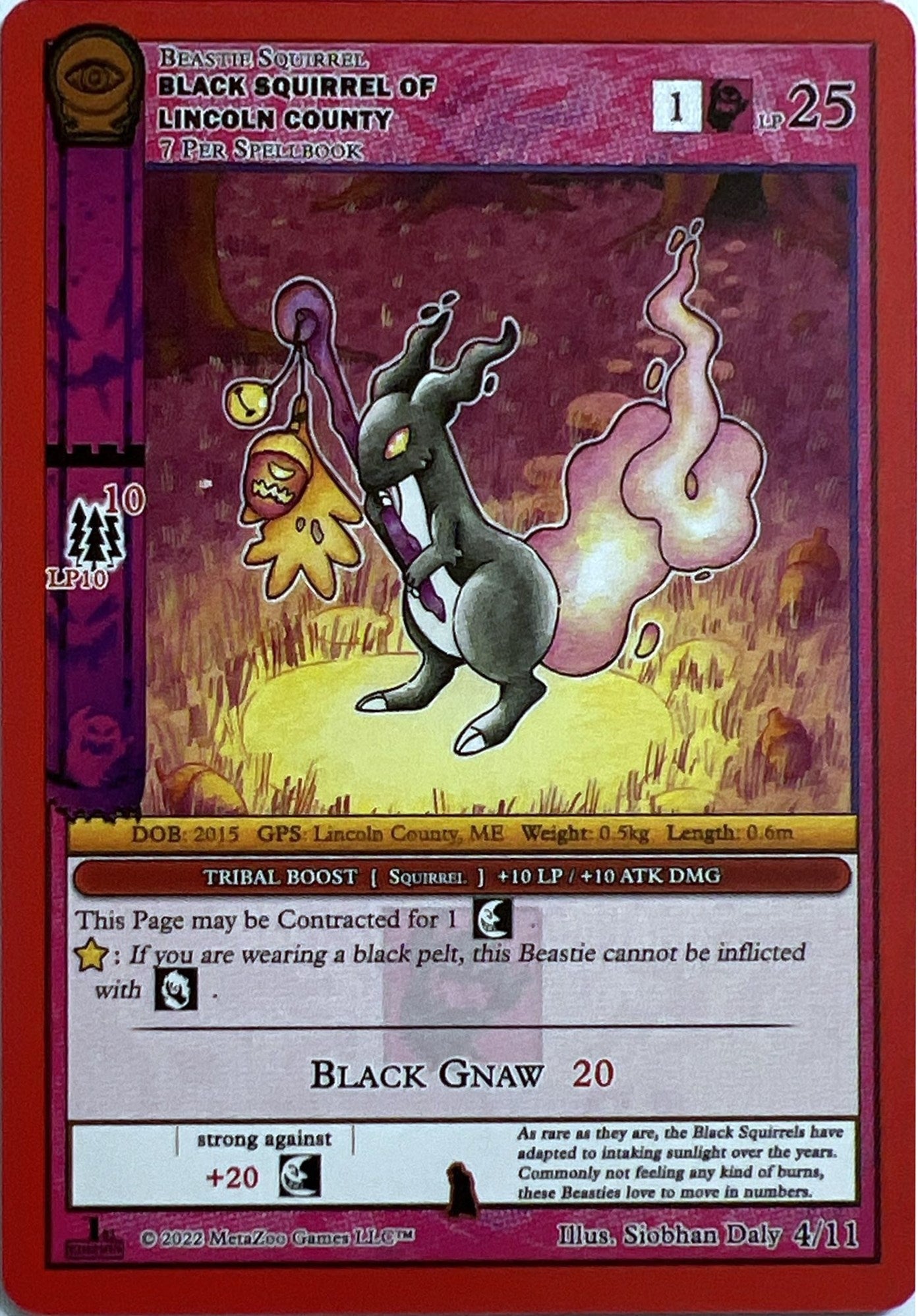 Black Squirrel of Lincoln County (4) (SCE1E-RE) - MetaZoo Single
