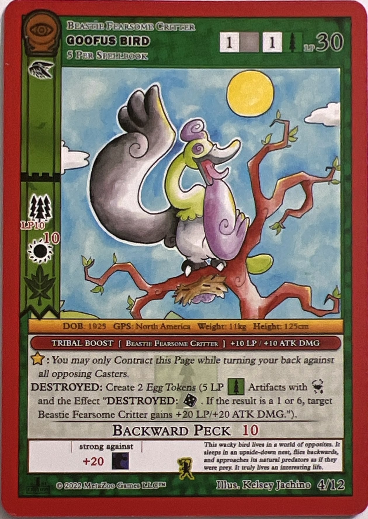 Goofus Bird (4) (SCE1E-RE) - MetaZoo Single
