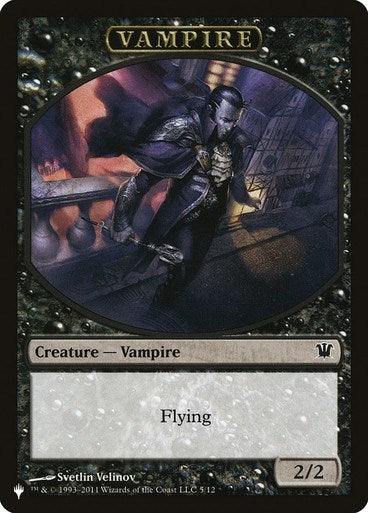 Vampire // Zombie Double-sided Token (0) [LIST] - MTG Single