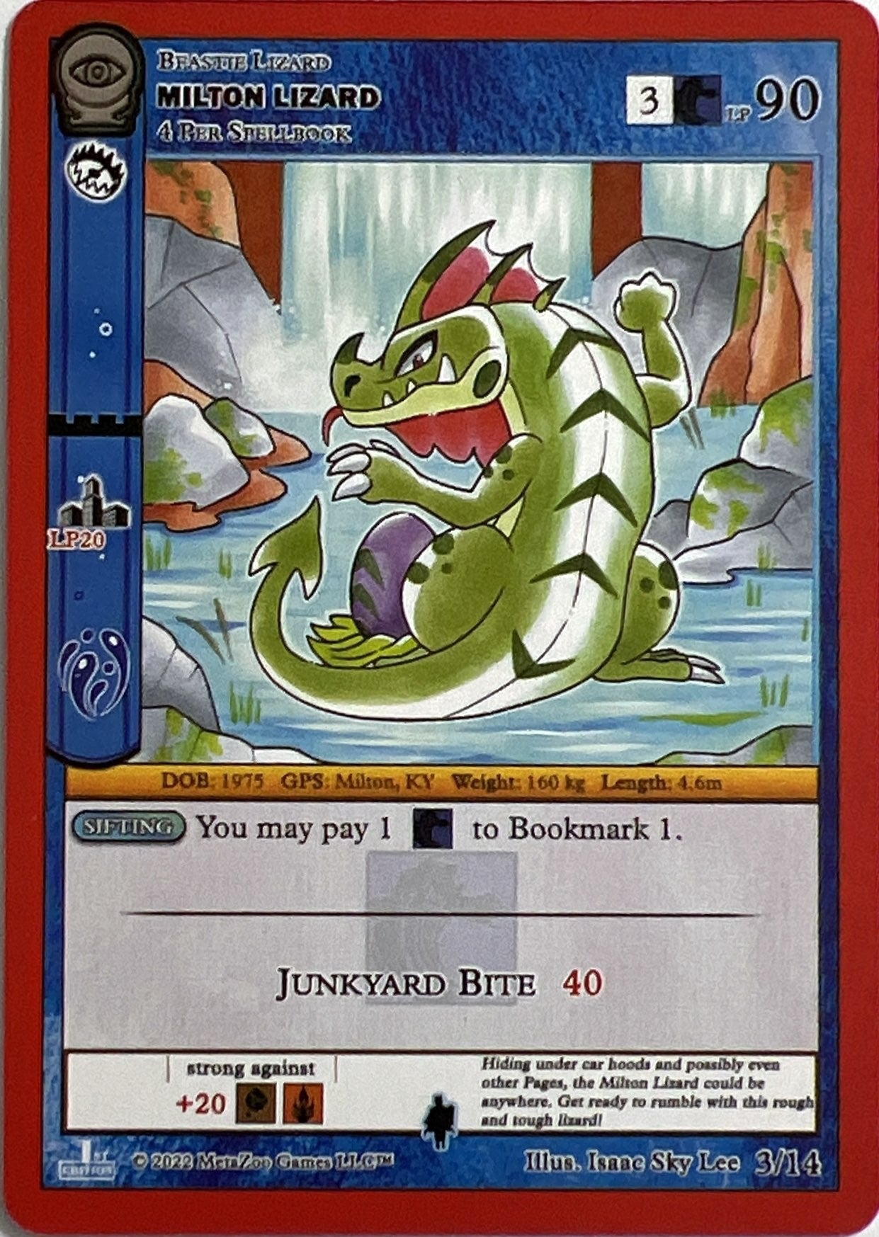 Milton Lizard (3) (SCE1E-RE) - MetaZoo Single