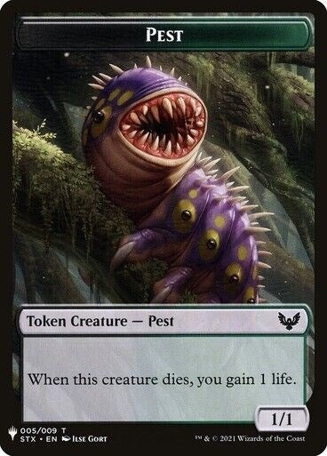 Pest // Emblem - Lukka Wayward Bonder Double-Sided Token (0) [LIST] - MTG Single