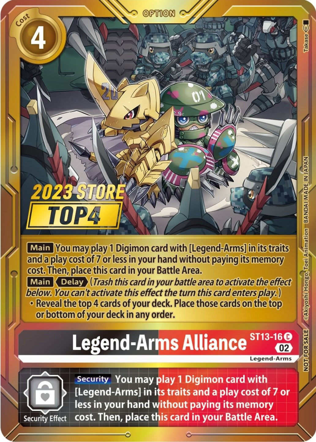 Legend-Arms Alliance (2023 Store Top 4) (1316) [ST-13] - Digimon Card Game Single