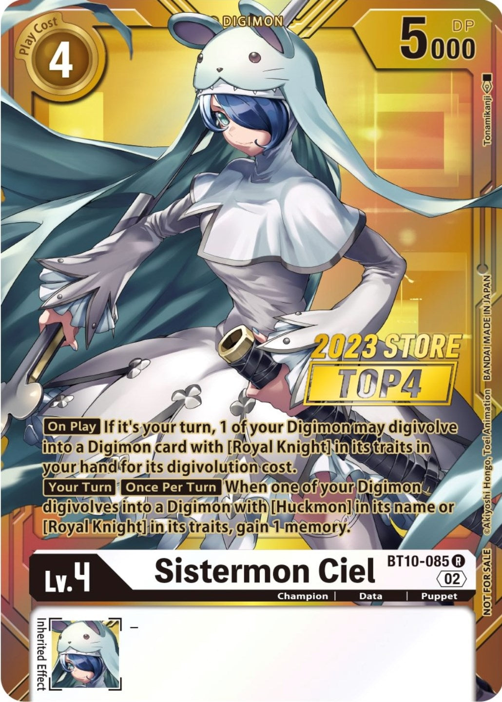 Sistermon Ciel (2023 Store Top 4) (10085) [BT10] - Digimon Card Game Single