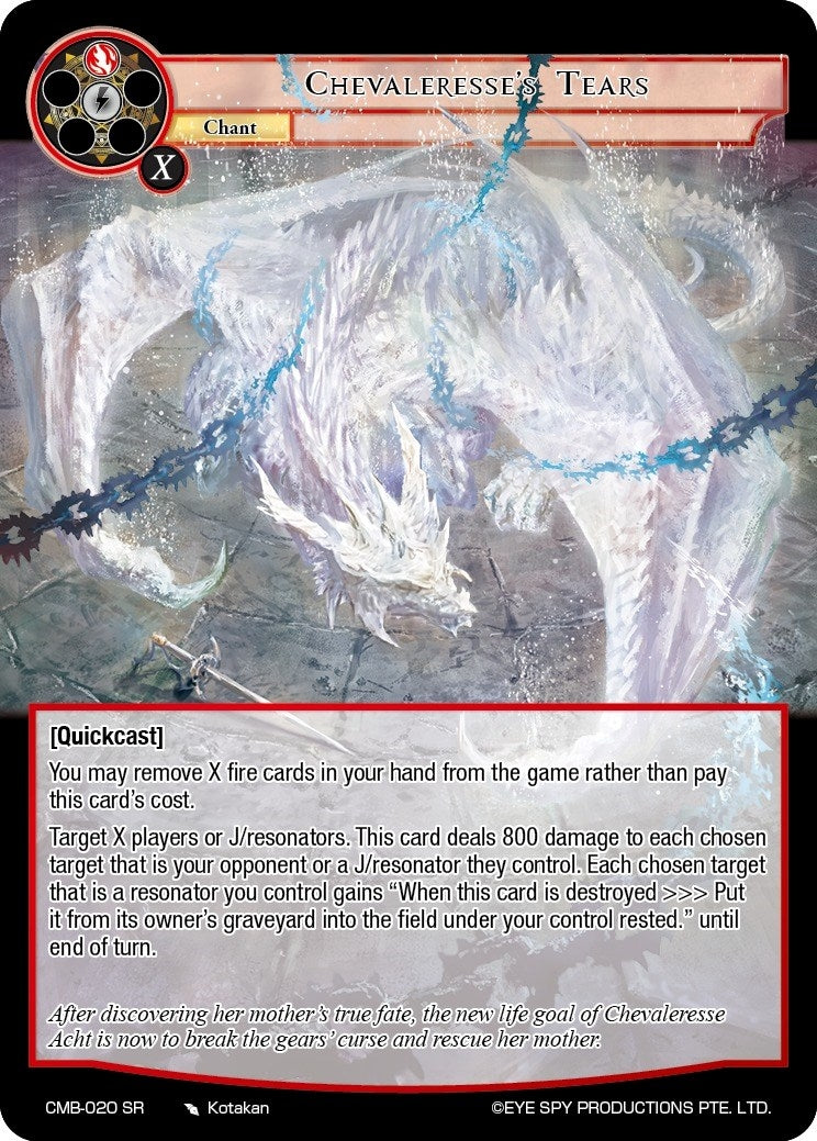 Chevaleresse’s Tears (20) [CMB] - Force of Will Single