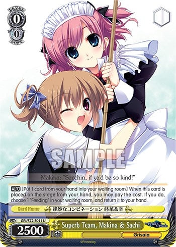 Superb Team Makina & Sachi (72011) [GRI/S72] - Weiss Schwarz Single