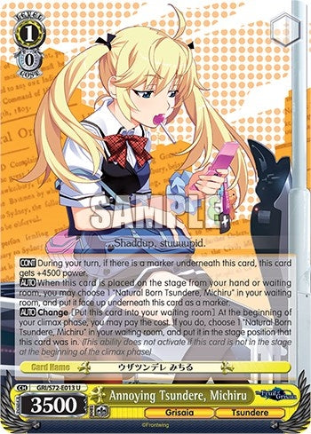 Annoying Tsundere Michiru (72013) [GRI/S72] - Weiss Schwarz Single