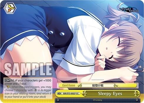 Sleepy Eyes (72027) [GRI/S72] - Weiss Schwarz Single