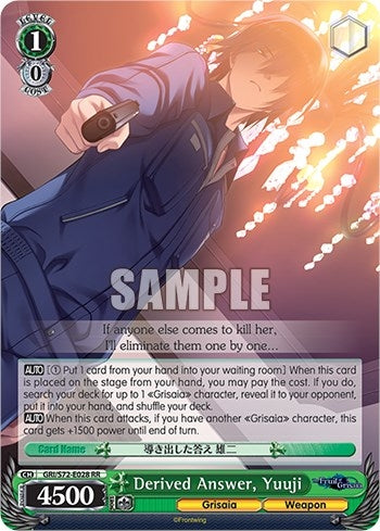 Derived Answer Yuuji (72028) [GRI/S72] - Weiss Schwarz Single