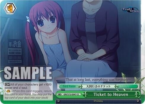 Ticket to Heaven (72047) [GRI/S72] - Weiss Schwarz Single