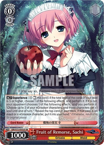 Fruit of Remorse Sachi (SR) (72052) [GRI/S72] - Weiss Schwarz Single
