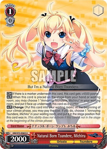 Natural Born Tsundere Michiru (72063) [GRI/S72] - Weiss Schwarz Single