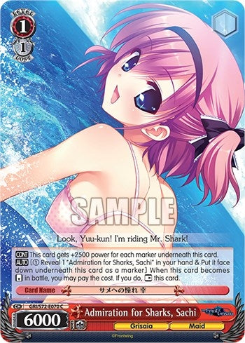 Admiration for Sharks Sachi (72070) [GRI/S72] - Weiss Schwarz Single