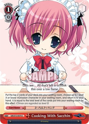 Cooking With Sacchin (72074) [GRI/S72] - Weiss Schwarz Single